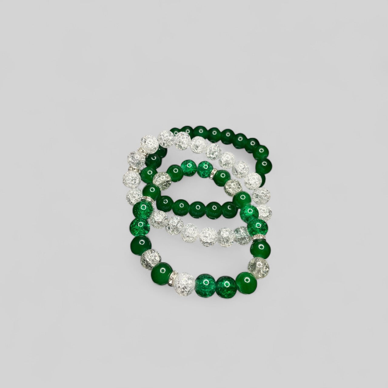 Crystal Clear Green Bracelet
