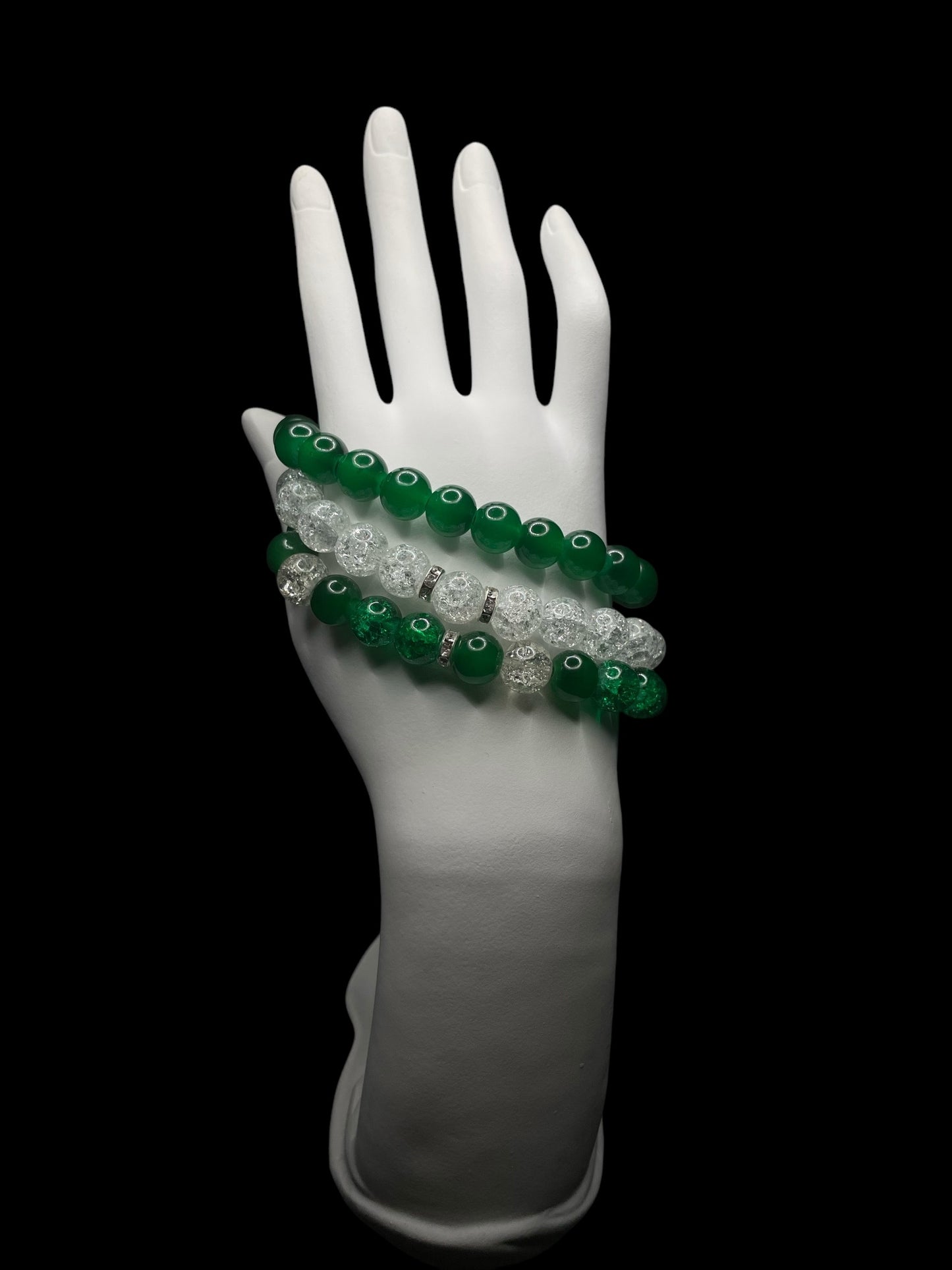 Crystal Clear Green Bracelet
