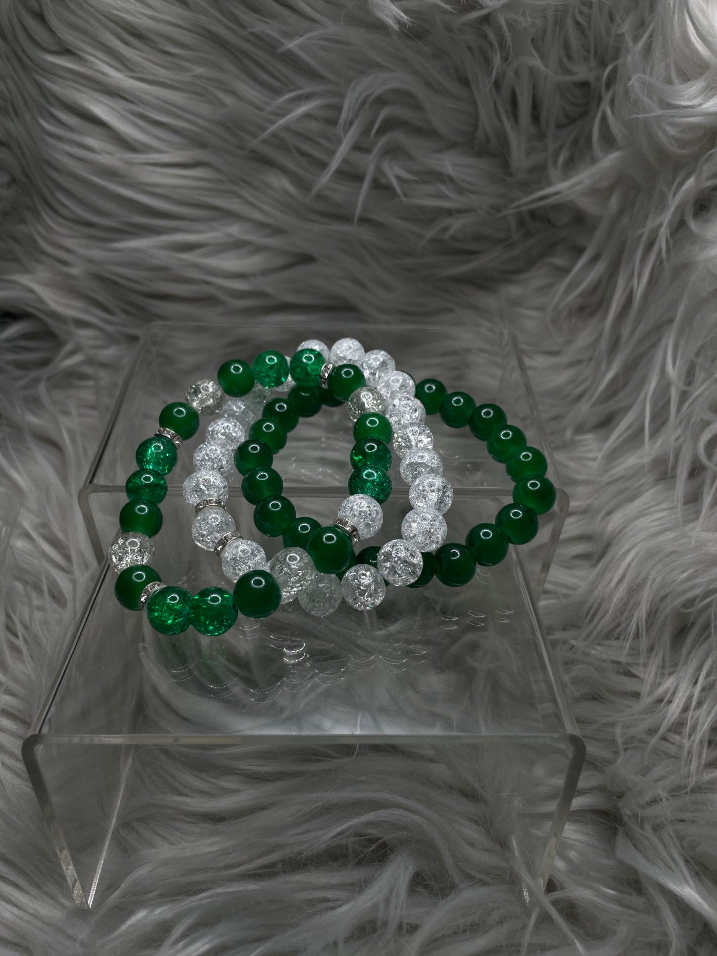 Crystal Clear Green Bracelet