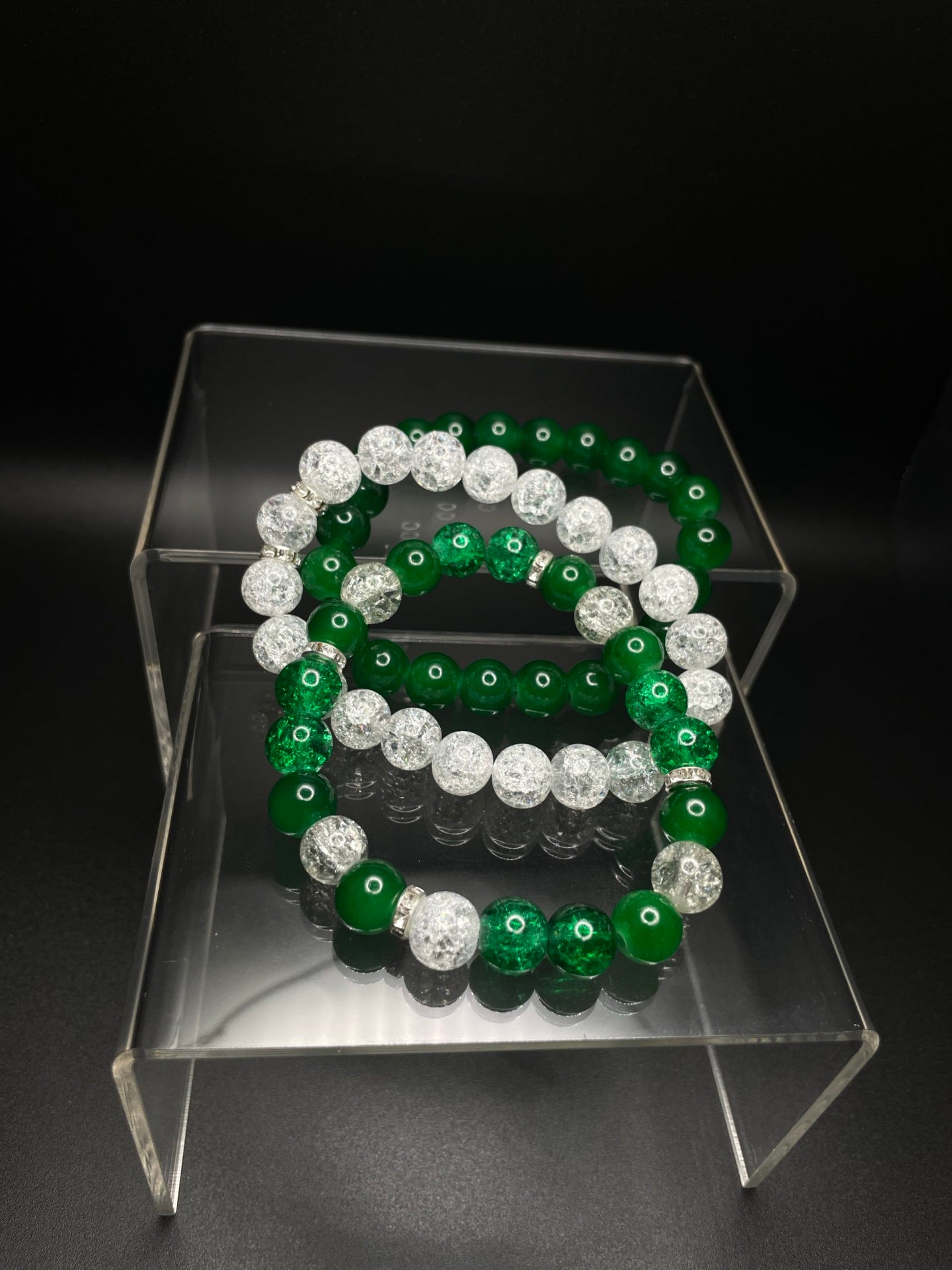 Crystal Clear Green Bracelet