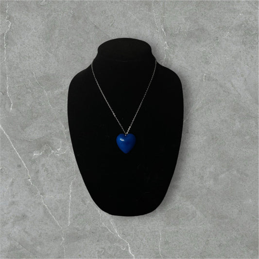 Blue Heart Necklace