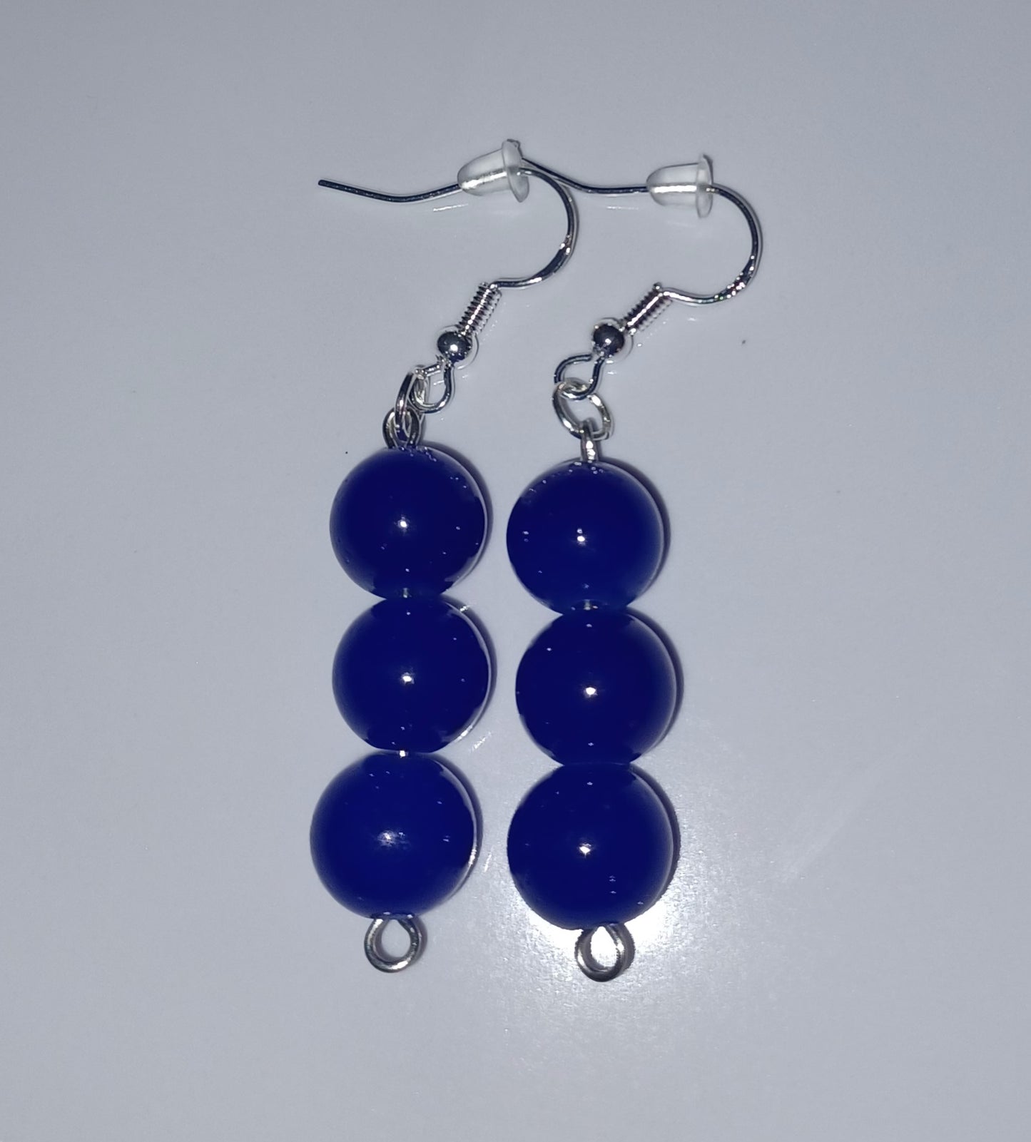Royal Blue Glass Earrings